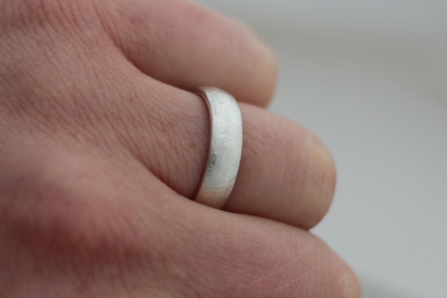Ringpaar, Eheringe Silber schlicht und breit