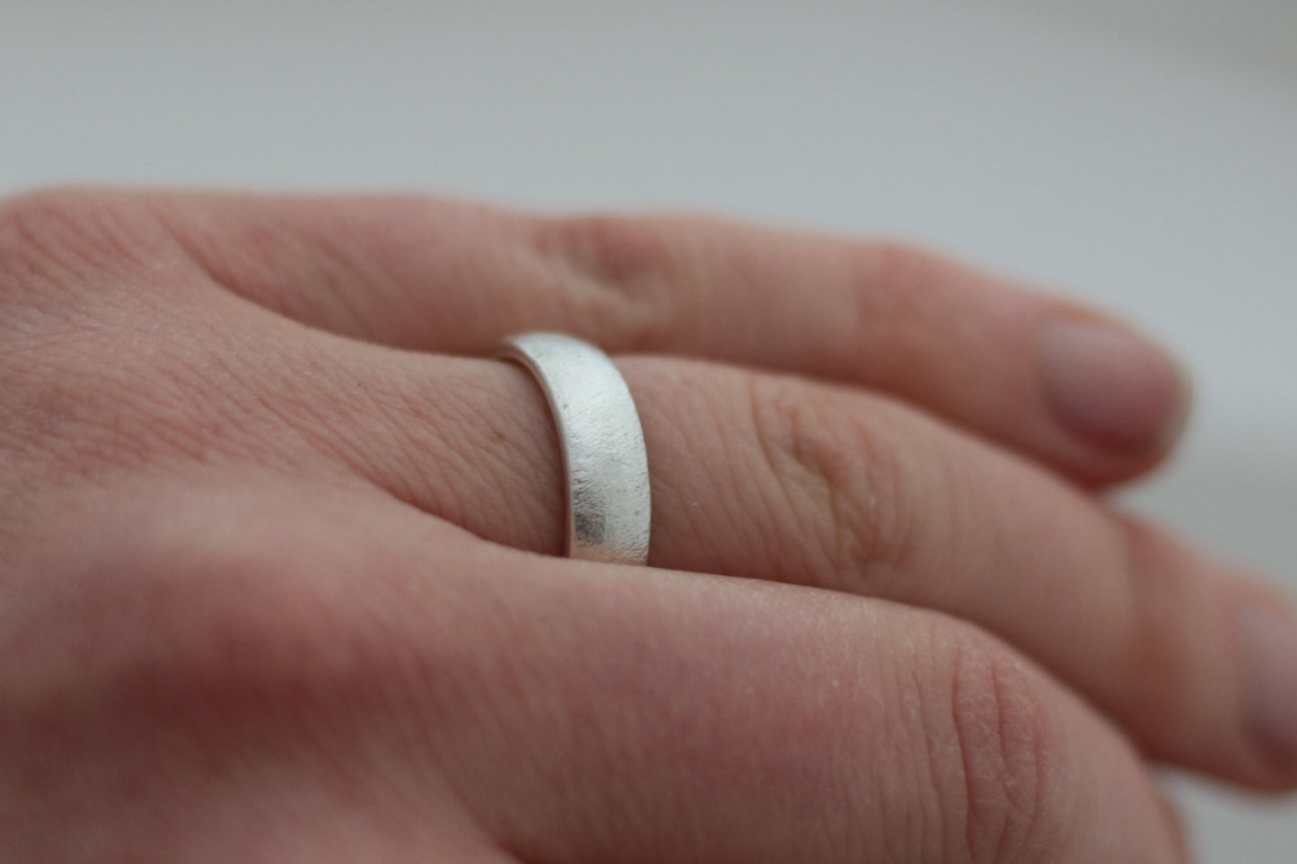 Ringpaar, Eheringe Silber schlicht und breit