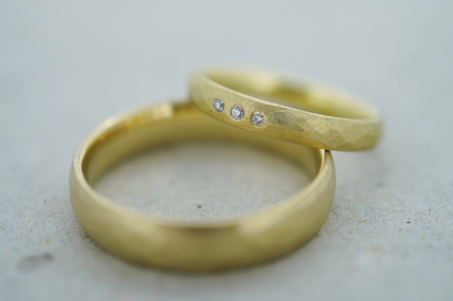 Eheringe Gelbgold mit Brillanten