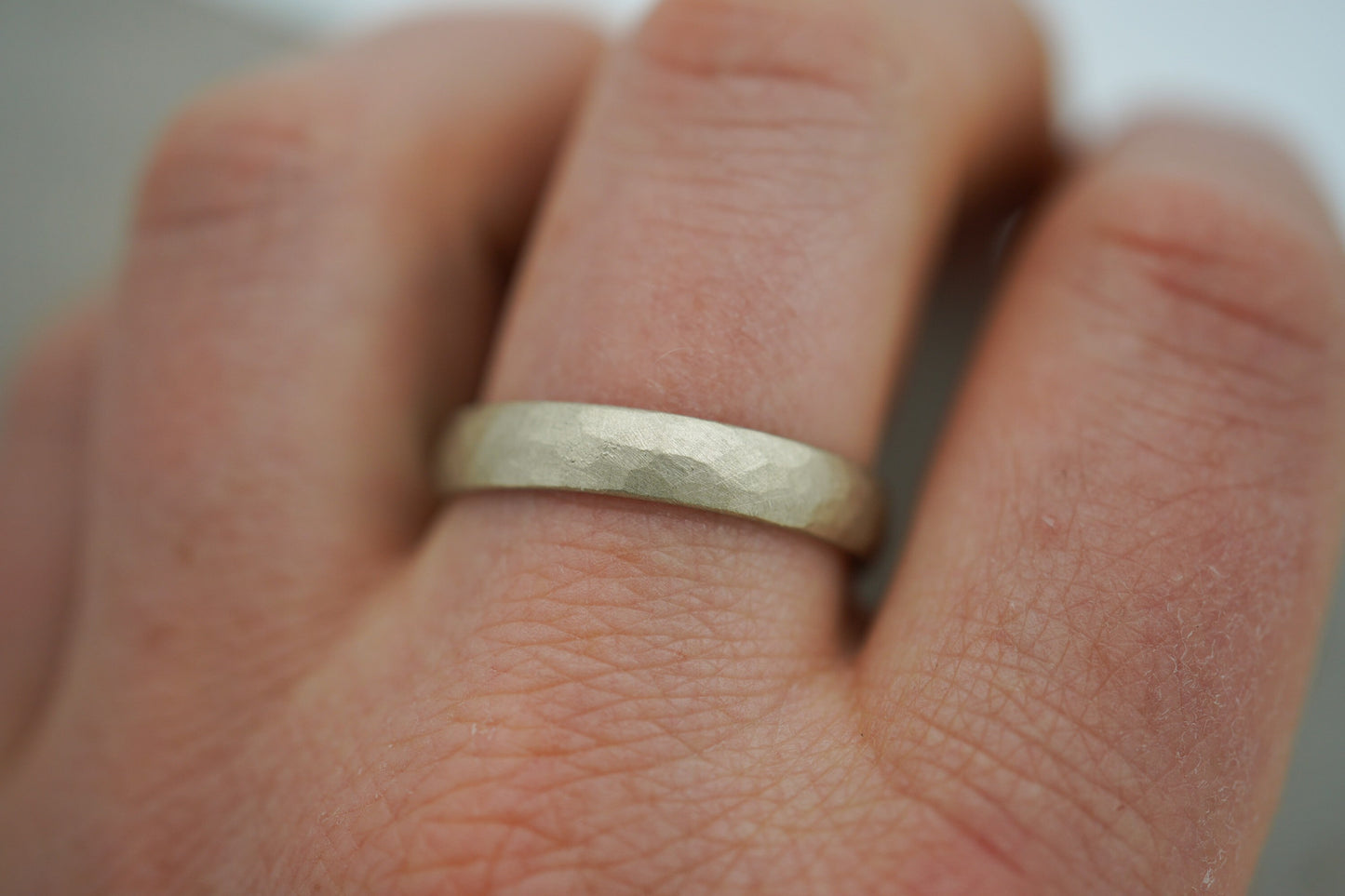 Eheringe Roségold, Champagnergold gehämmert