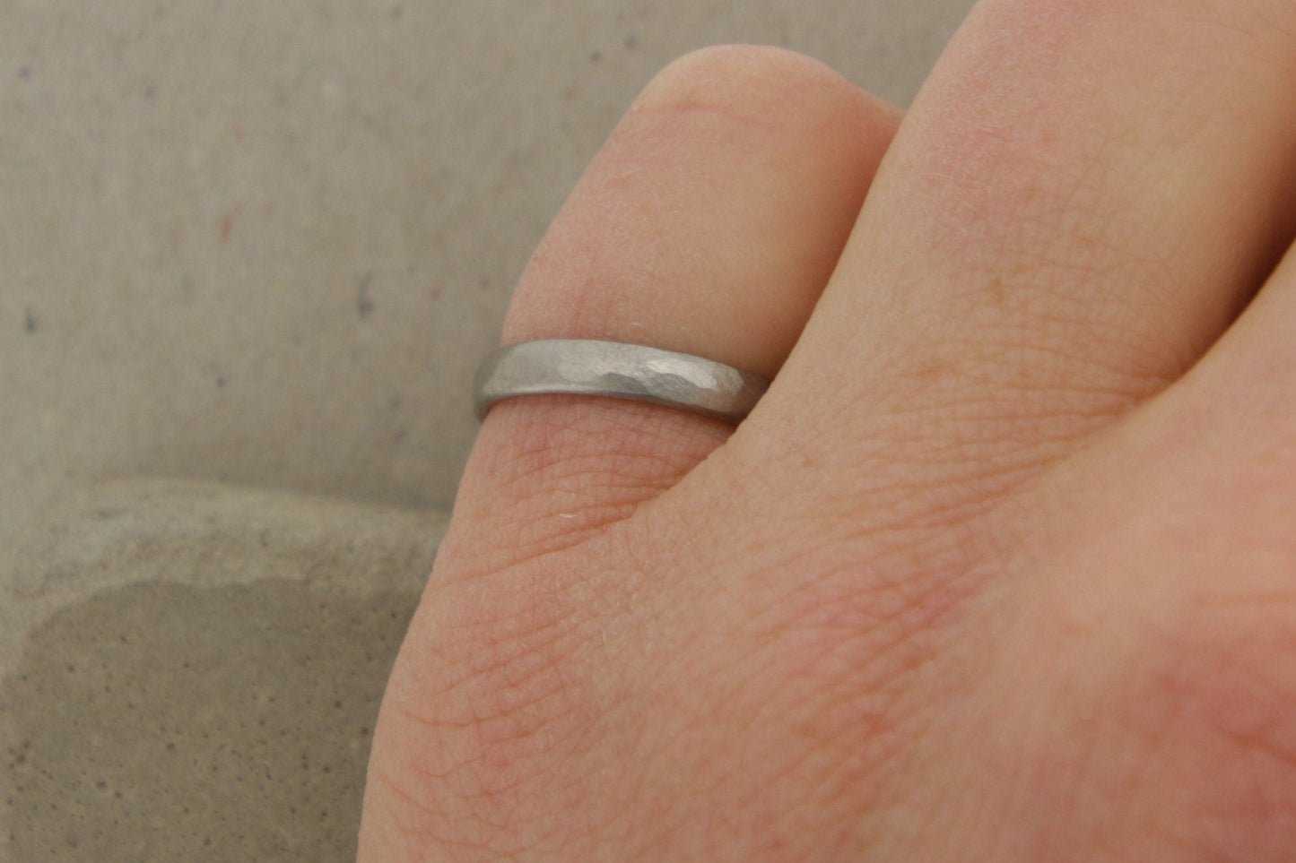 Paladium Eheringe (500) | mit struktureller Oberfläche - Goldschmiede Miret