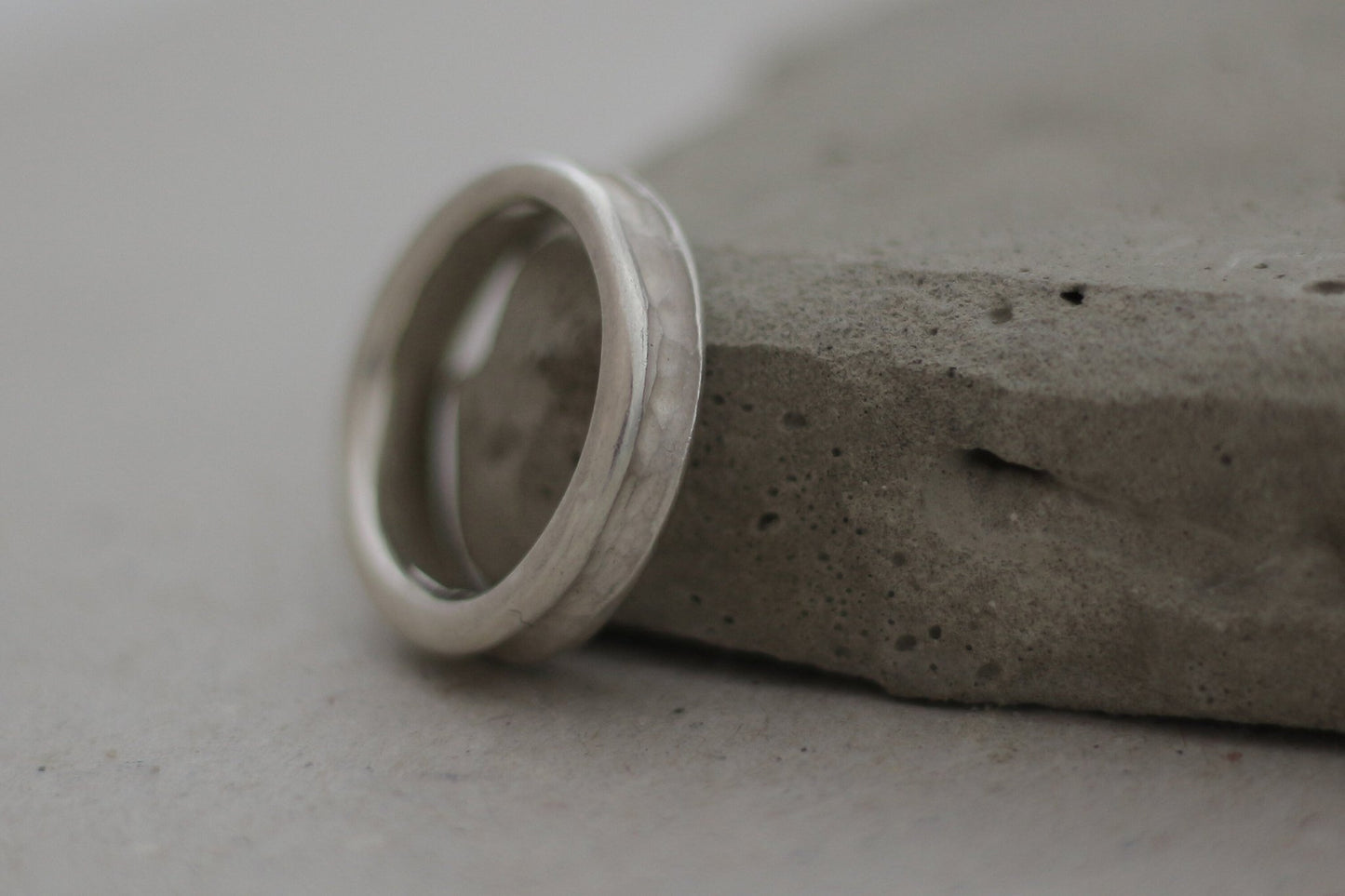 Silber Eheringe (925) | außergewöhnlich Trauringe | schlicht, organisch - Goldschmiede Miret