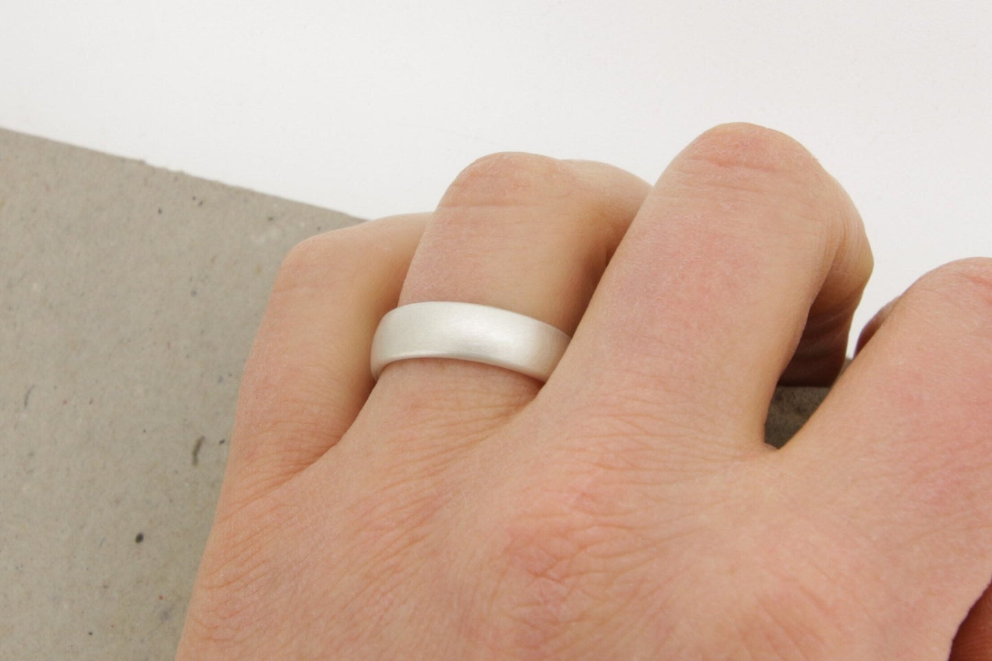 Silber Eheringe (925) | breit und schmal | matt, oval, gerundet, klassisch, schlicht - Goldschmiede Miret