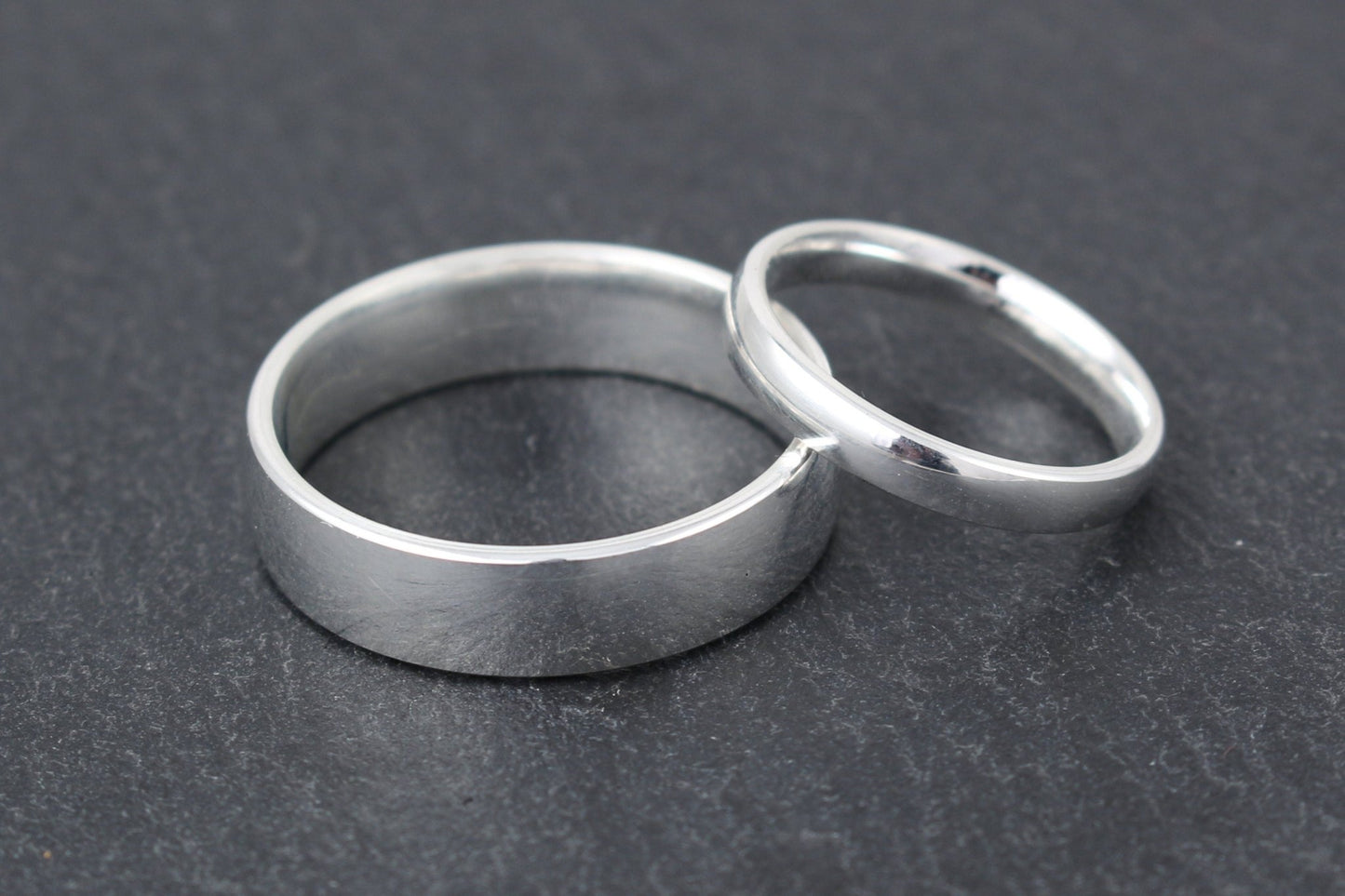 Silber Eheringe (925) | oval ,klassisch, gewölbt, breit - Goldschmiede Miret