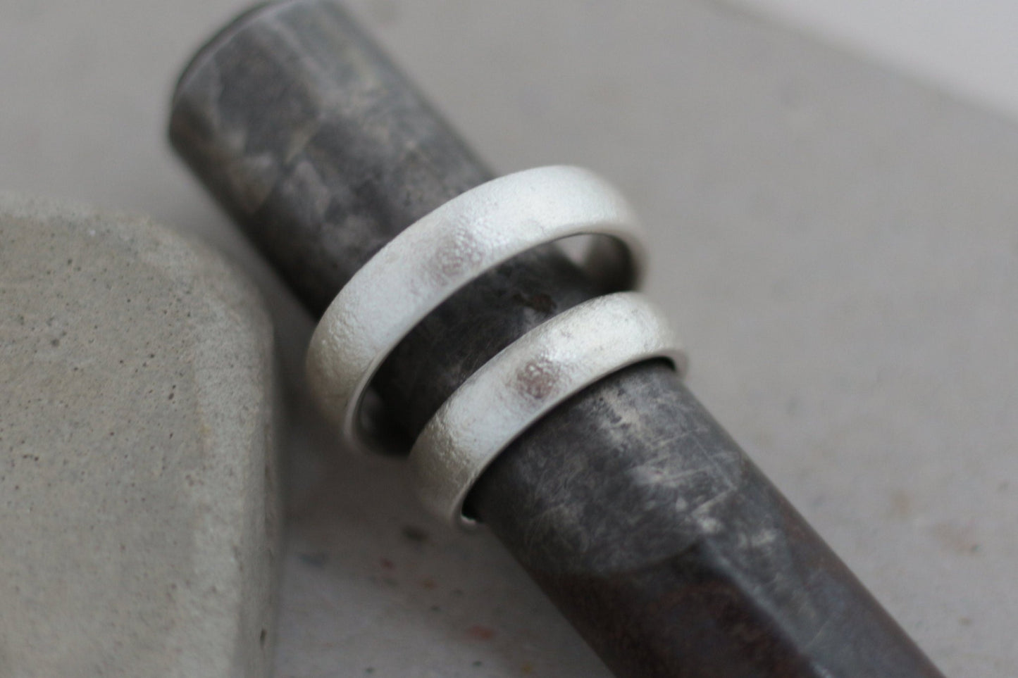 Silber Eheringe (925) | schlicht und breit - Goldschmiede Miret