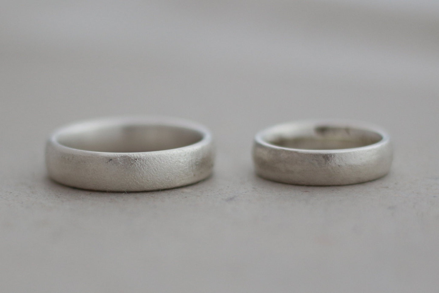 Silber Eheringe (925) | schlicht und breit - Goldschmiede Miret