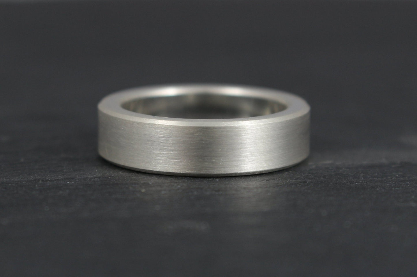 Silber Eheringe (925) | schmal, breit, gerade, kantig, schlicht, geradlinig - Goldschmiede Miret