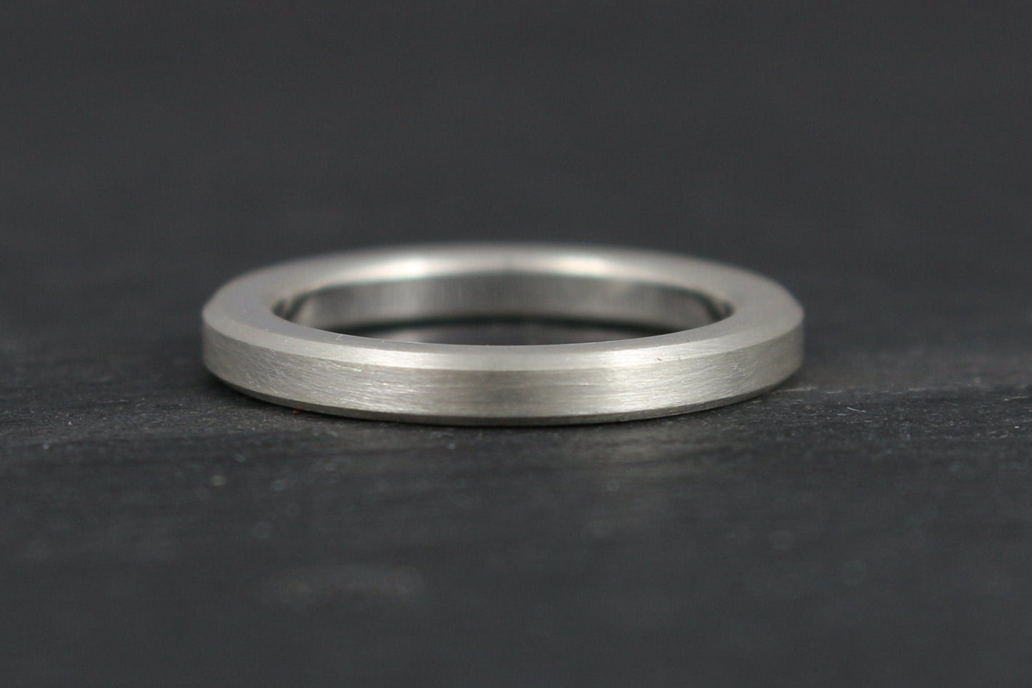 Silber Eheringe (925) | schmal, breit, gerade, kantig, schlicht, geradlinig - Goldschmiede Miret