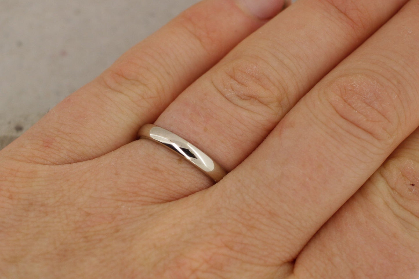 Weißgold Ehering (333/585/750/Fairtrade) | 3 mm - Goldschmiede Miret