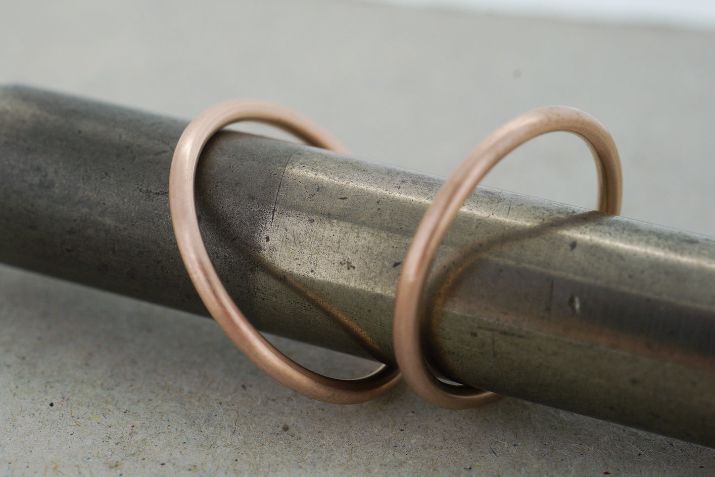 Schmale Eheringe aus Rotgold (2/2mm)