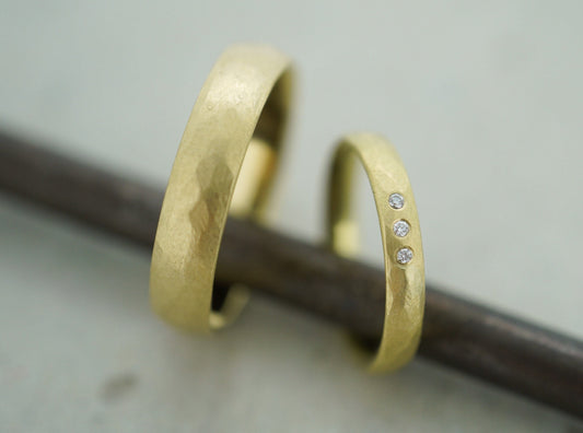 Eheringe Gelbgold mit Brillanten