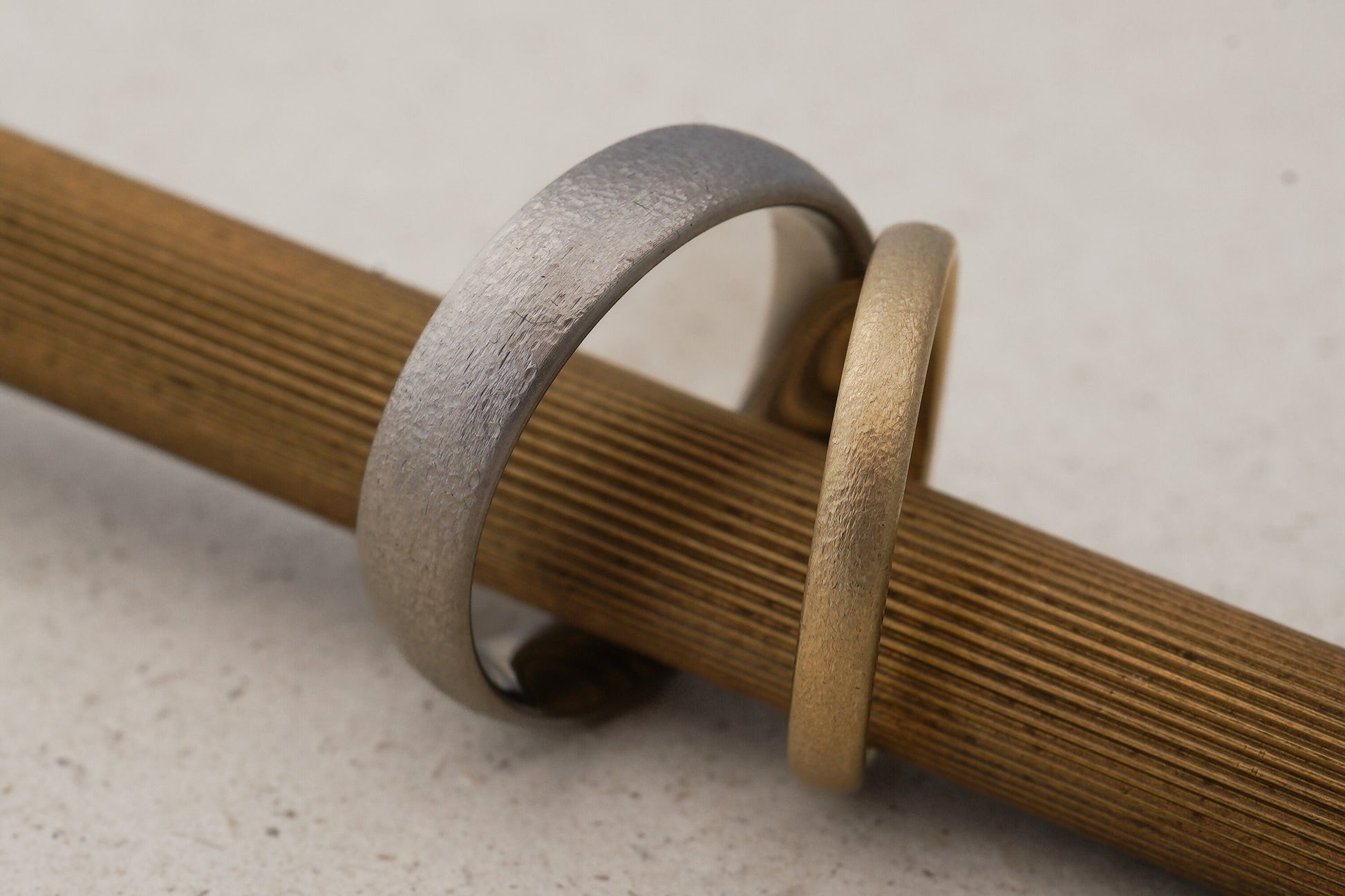 Trauringe Gelbgold und Platin