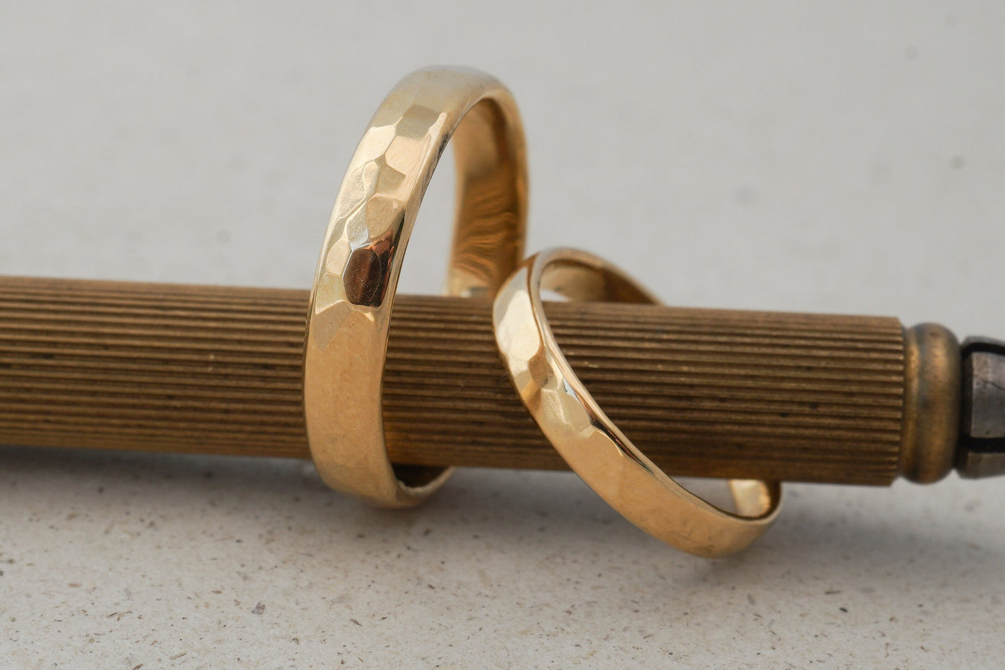 Gelbgold Eheringe, oval, nachhaltig (3,5/4,5mm)