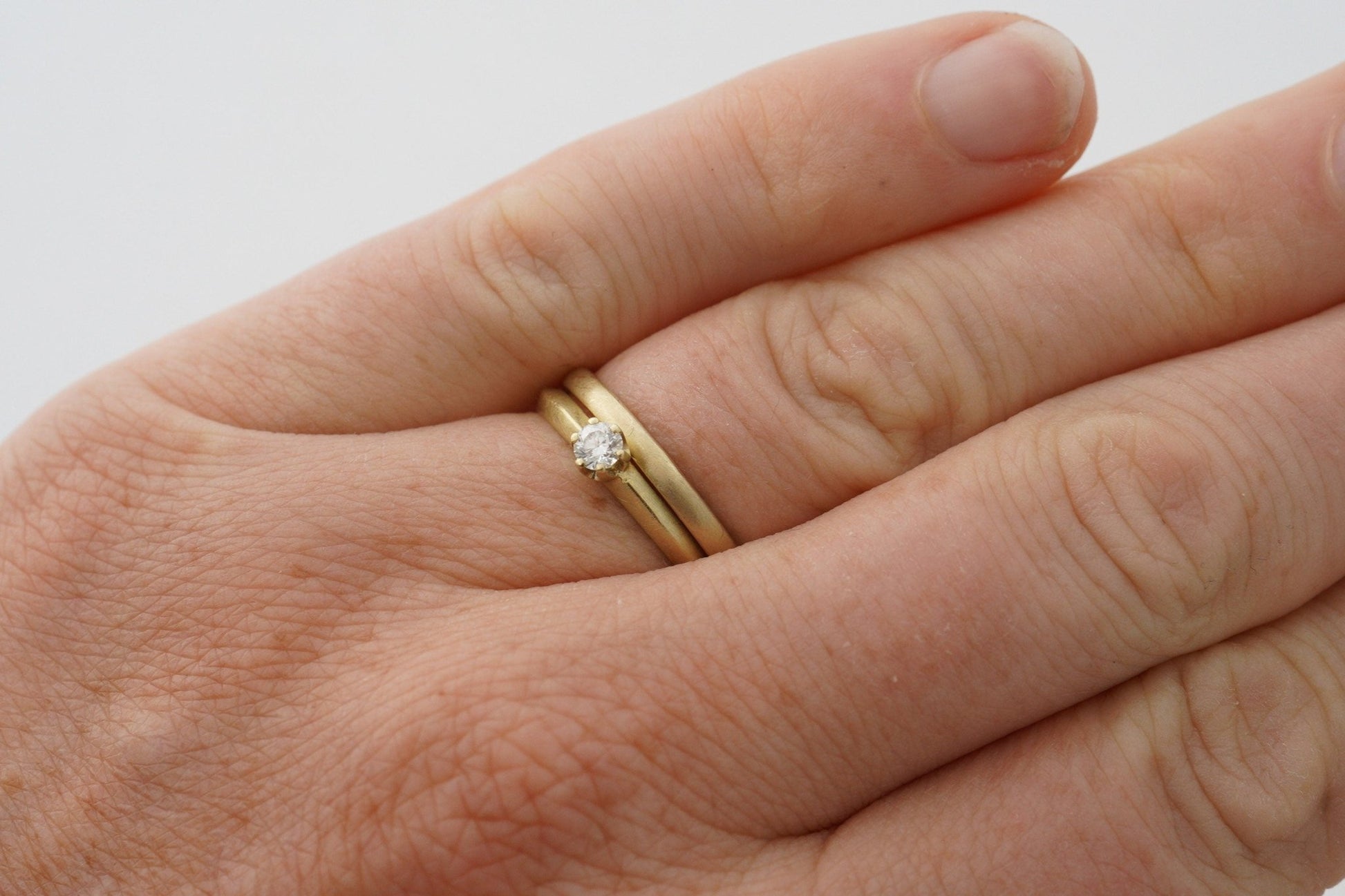 Gelbgold Antragsring (585) | mit 6 Krappen - Goldschmiede Miret