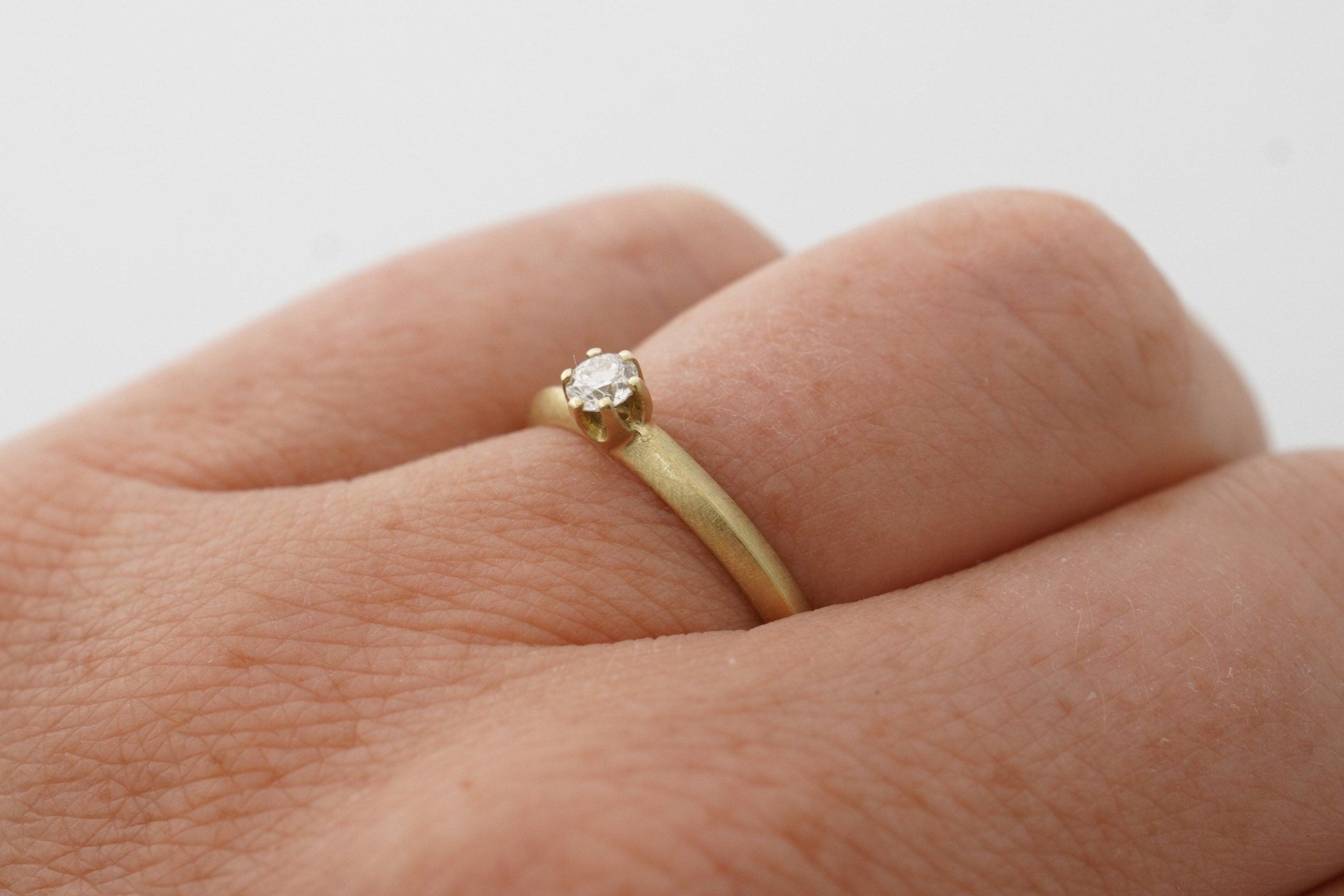 Gelbgold Antragsring (585) | mit 6 Krappen - Goldschmiede Miret