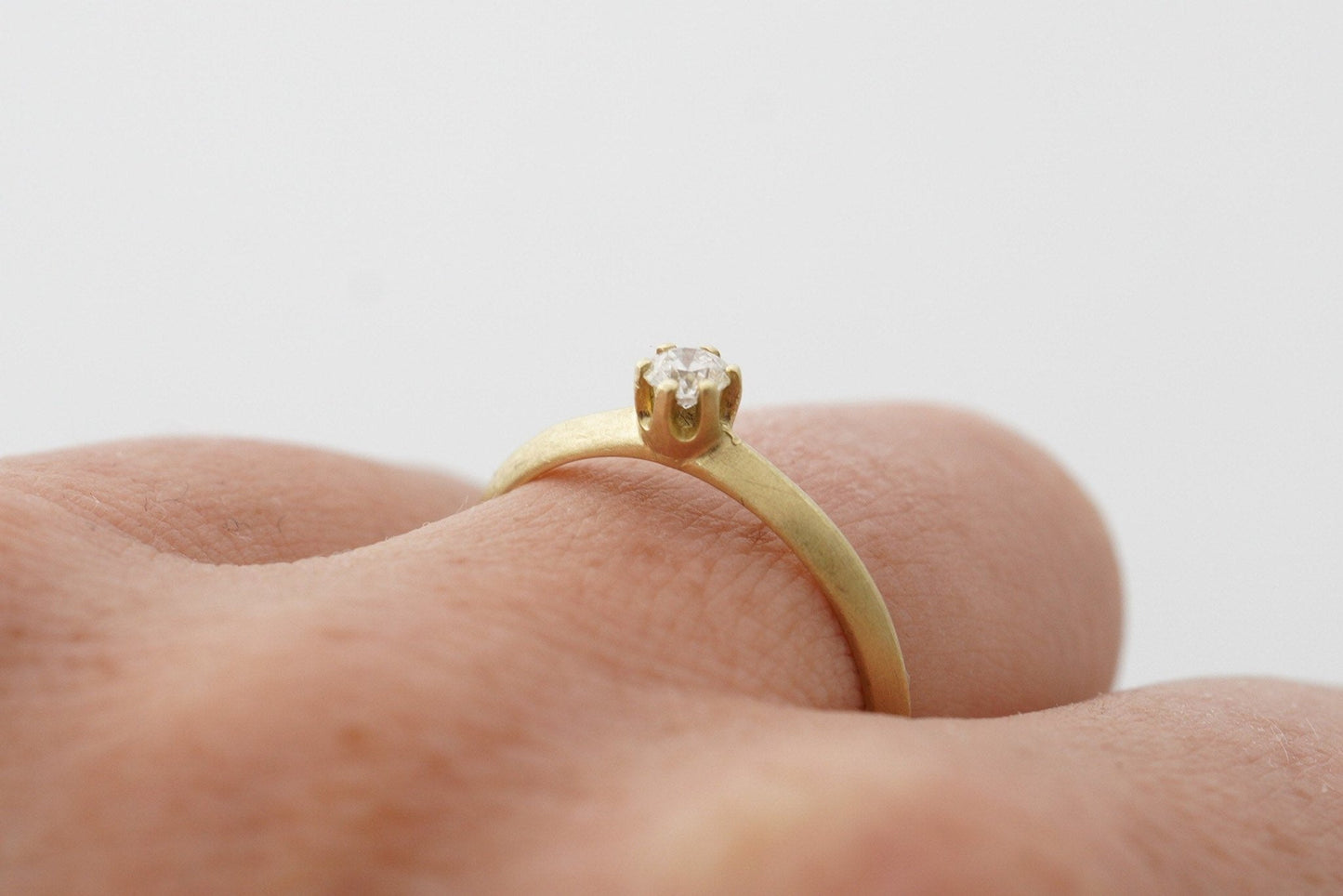 Gelbgold Antragsring (585) | mit 6 Krappen - Goldschmiede Miret