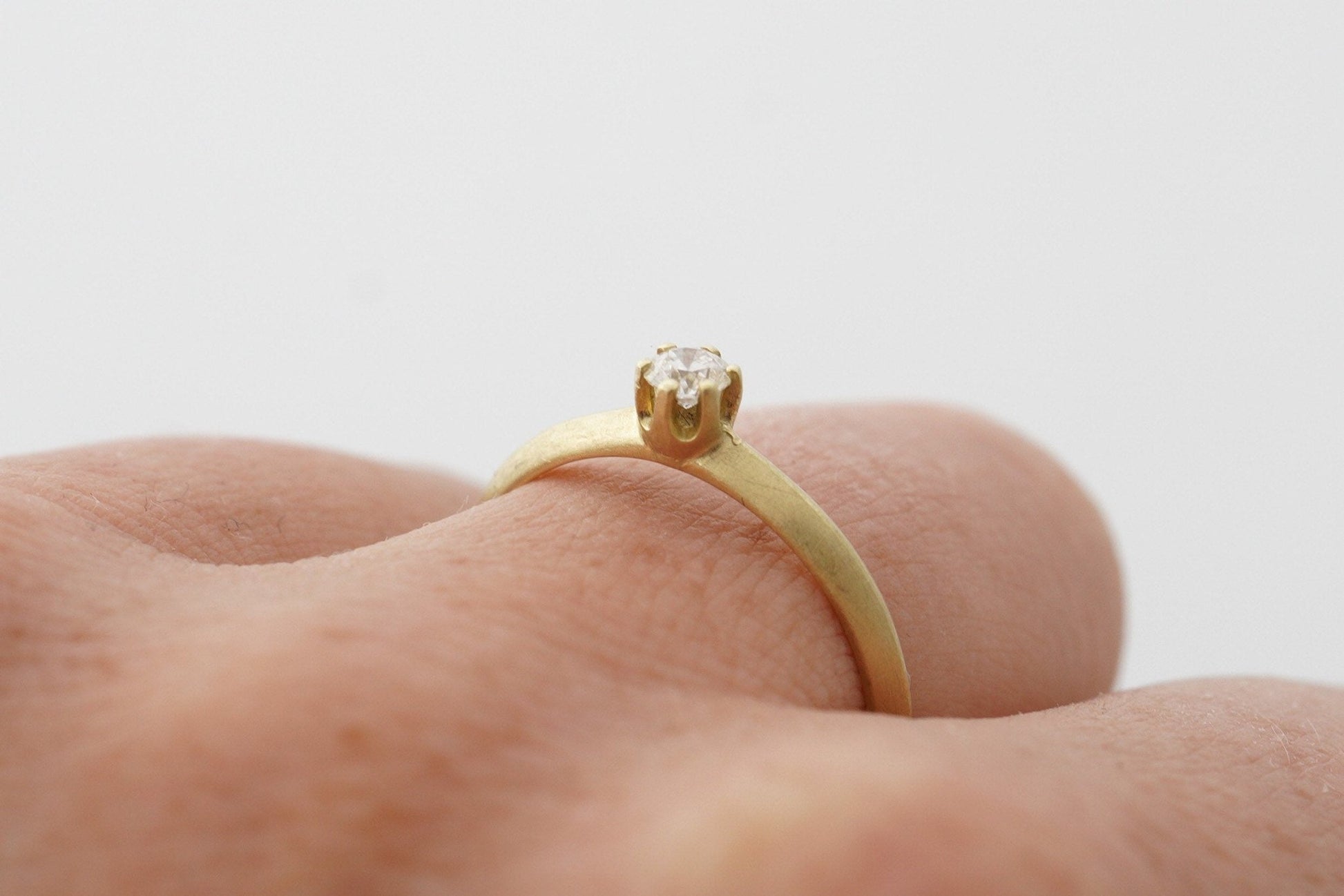 Gelbgold Antragsring (585) | mit 6 Krappen - Goldschmiede Miret