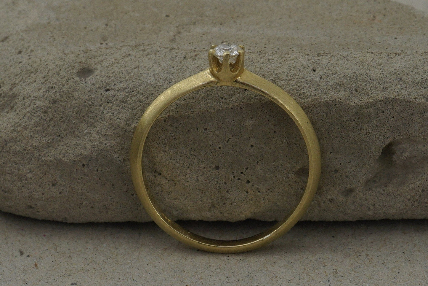 Gelbgold Antragsring (585) | mit 6 Krappen - Goldschmiede Miret