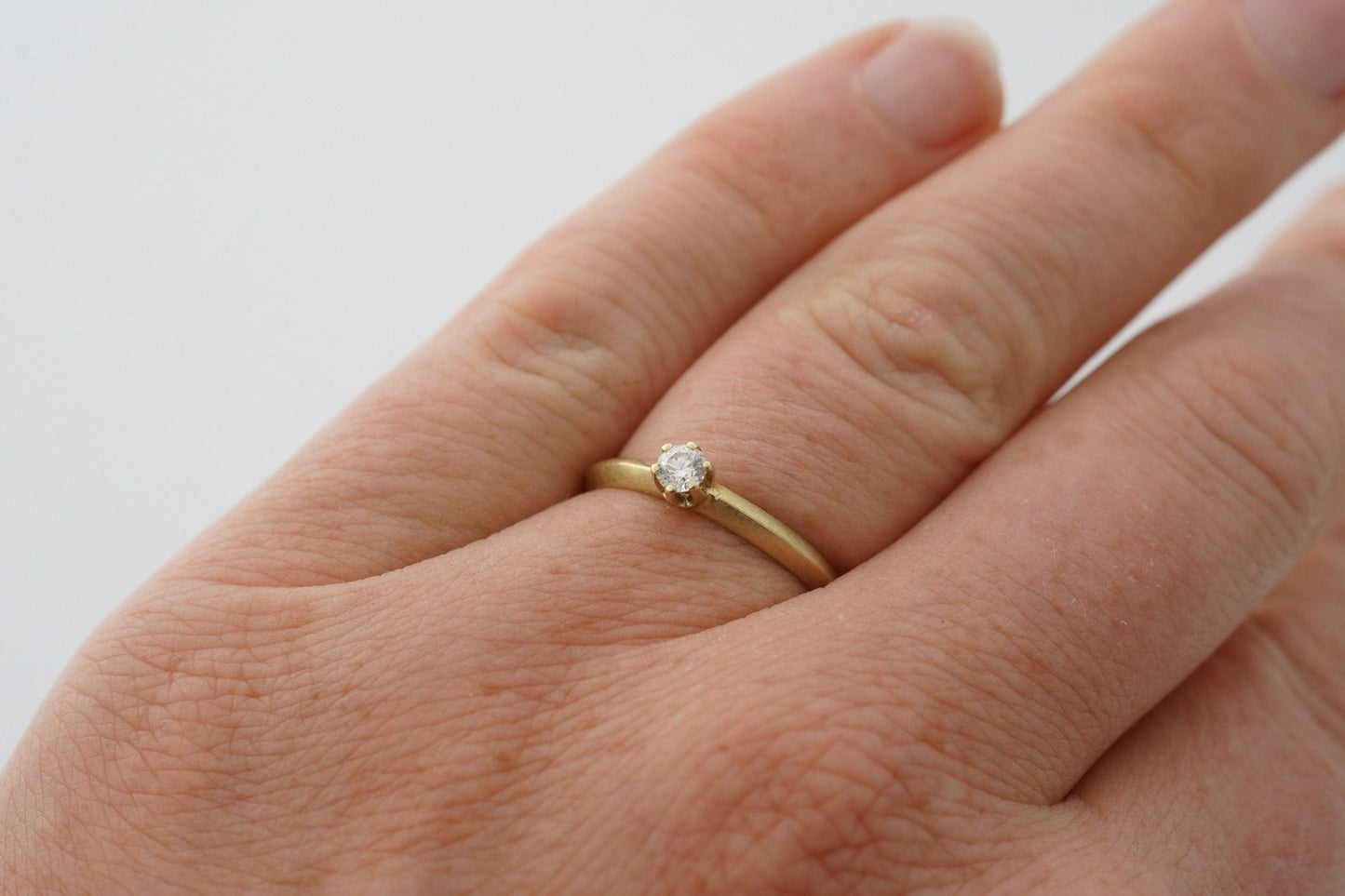 Gelbgold Antragsring (585) | mit 6 Krappen - Goldschmiede Miret