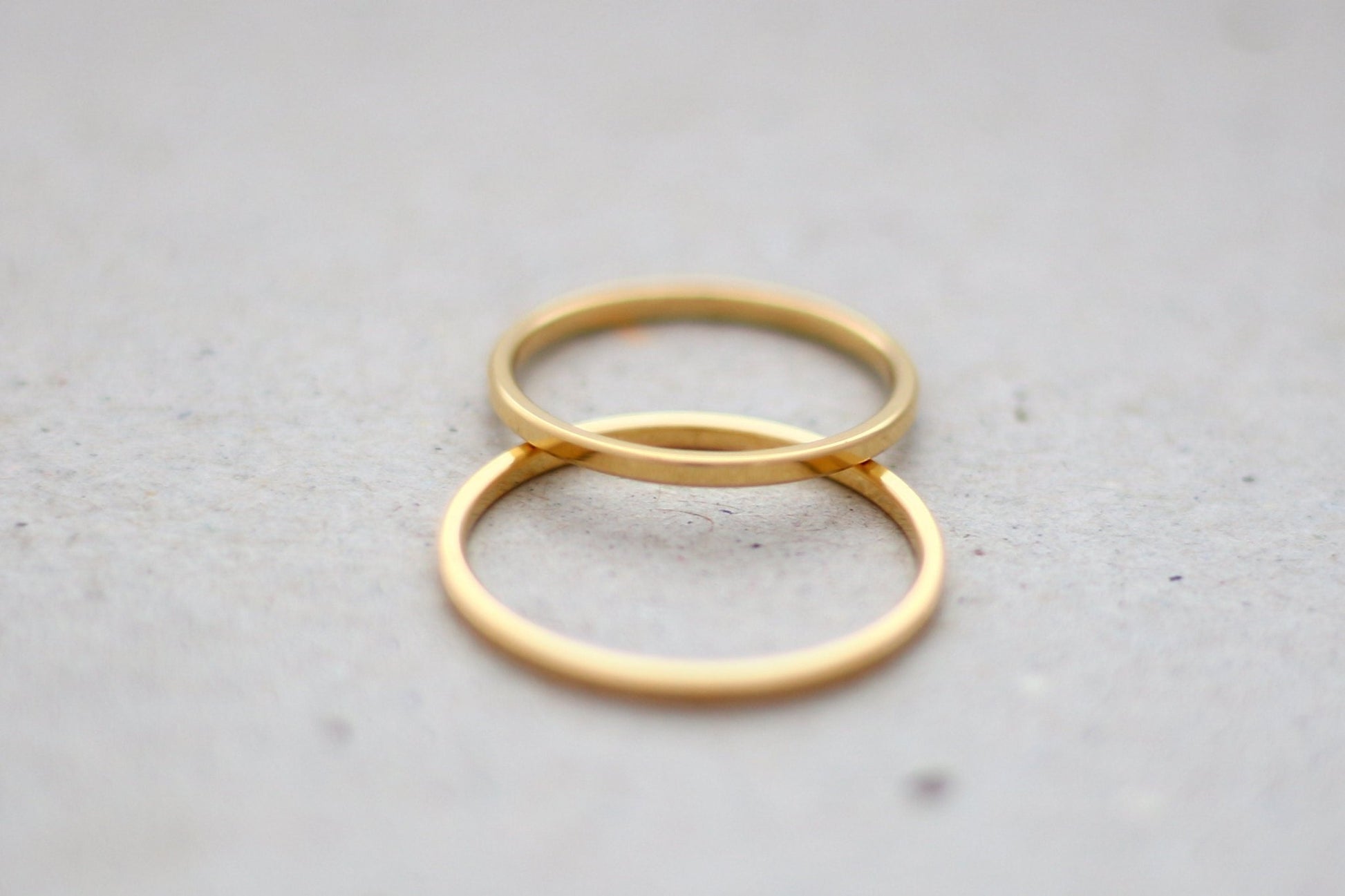 Gelbgold Eheringe (333/585/750/Fairtrade) |1,5mm schmal | gerades Profil - Goldschmiede Miret