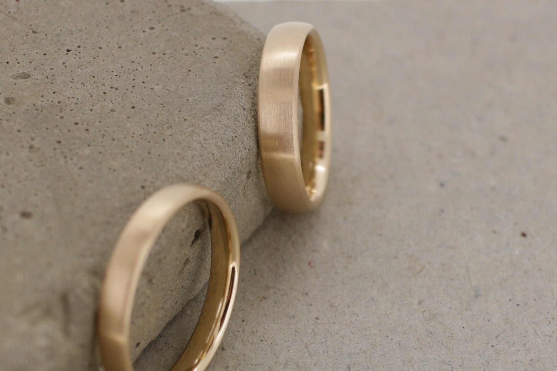 Roségold Eheringe (585) | schlichte Ringe - Goldschmiede Miret