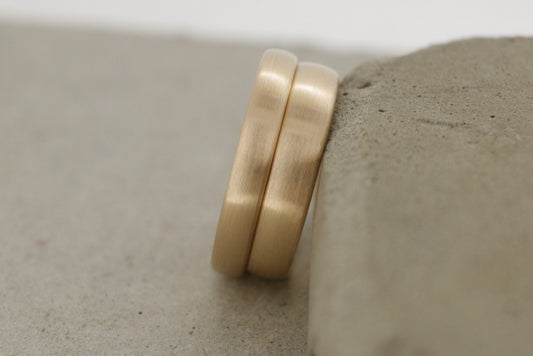 Roségold Eheringe (585) | schlichte Ringe - Goldschmiede Miret