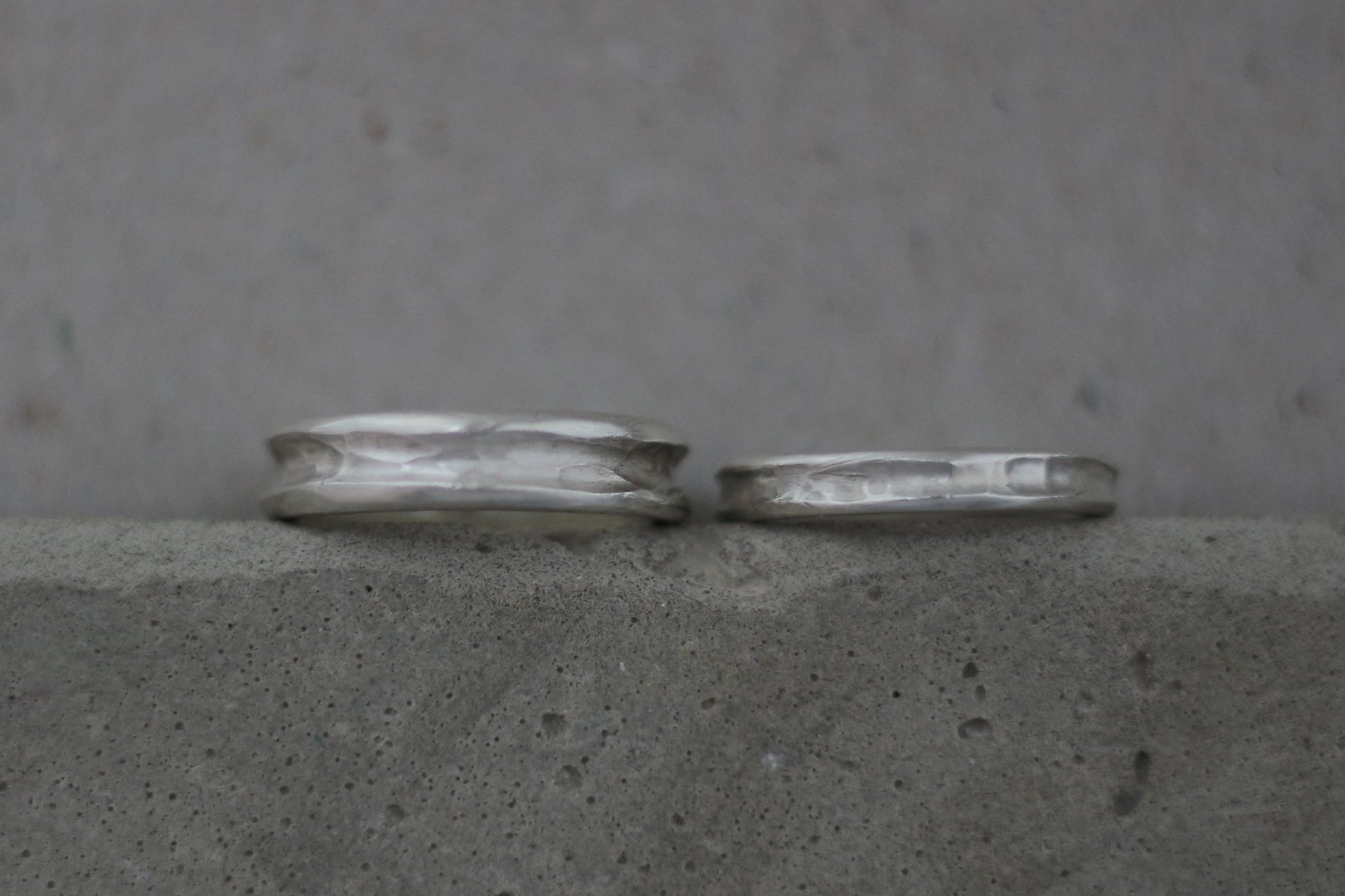 Silber Eheringe (925) | außergewöhnlich Trauringe | schlicht, organisch - Goldschmiede Miret