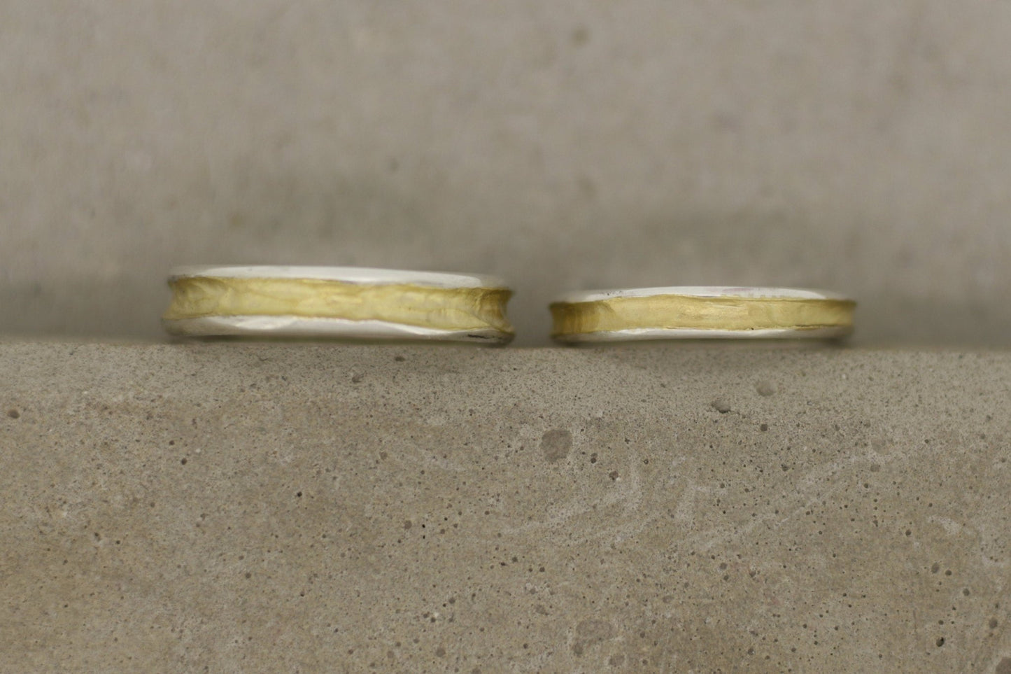 Silber Eheringe (925) | schlicht, organisch - Goldschmiede Miret