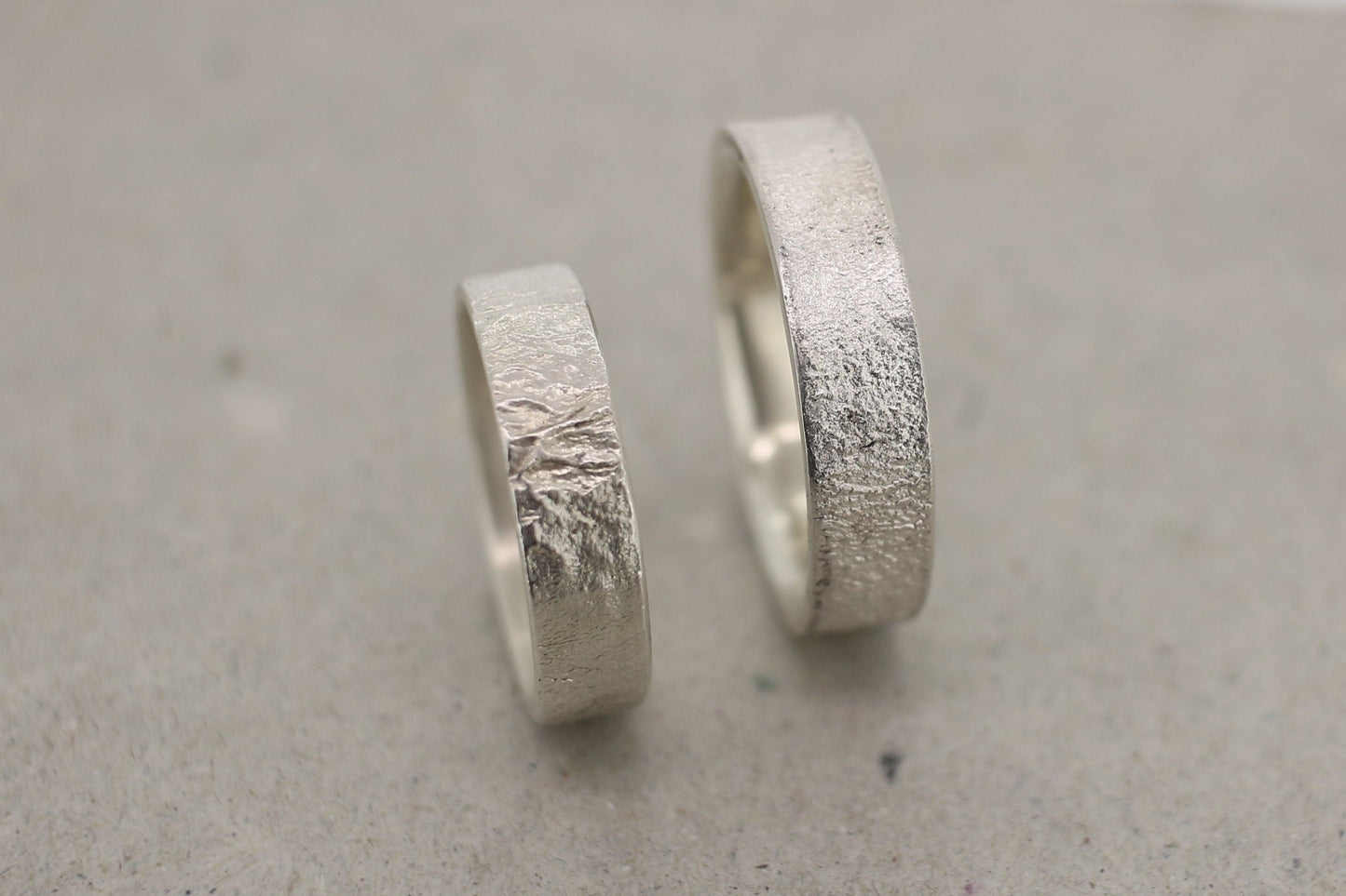 Silber Eheringe (925) | Struktur - Goldschmiede Miret