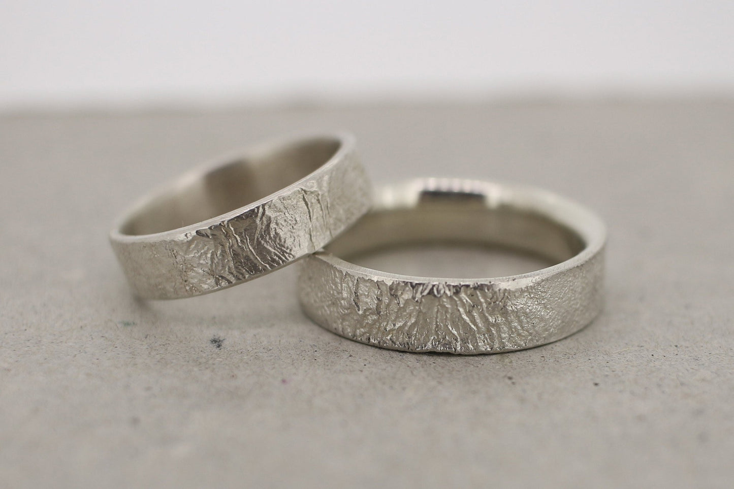Silber Eheringe (925) | Struktur - Goldschmiede Miret