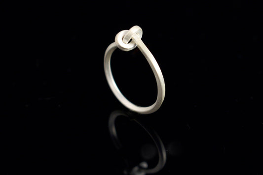 Silber Knotenring (925) | Verlobungsring - Goldschmiede Miret