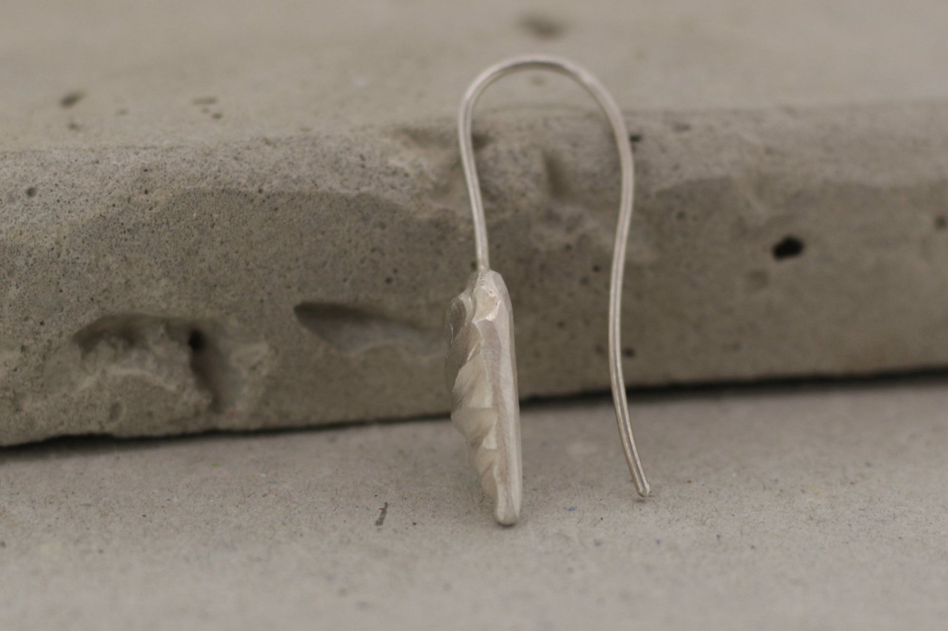 Silber Ohrhänger | flacher Tropfen - Goldschmiede Miret