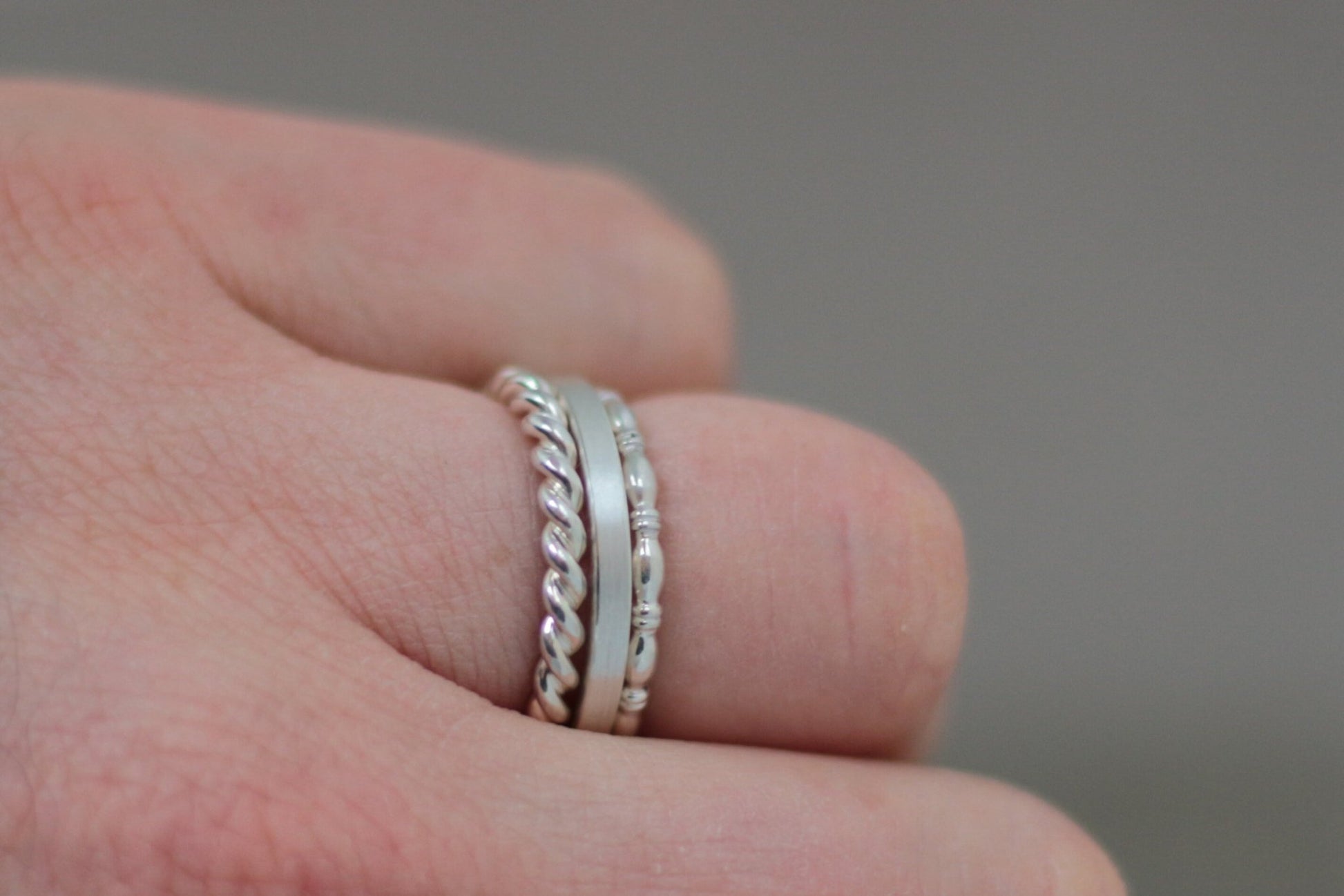 Silber Zusteckring |Stapelring | Vorsteckring - Goldschmiede Miret