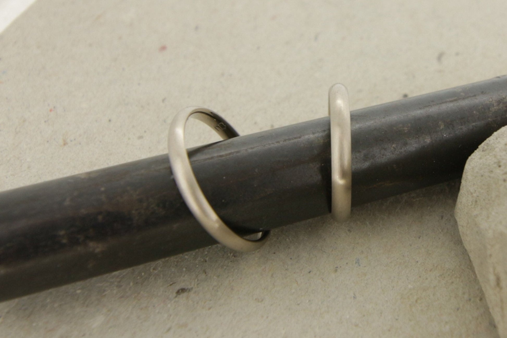 Weißgold Eheringe (333/585/750/Fairtrade) | 3mm | schmal, oval, gerundet, klassisch - Goldschmiede Miret